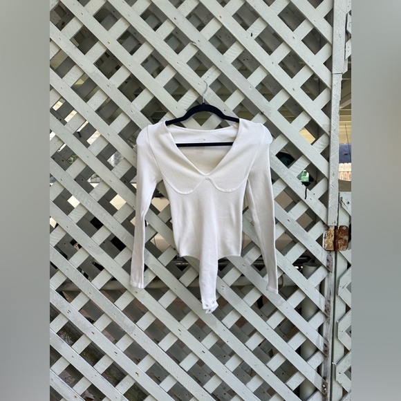 ❤️Free People Meg Seamless V-Neck Long-Sleeve Bodysuit - Picture 2 of 7